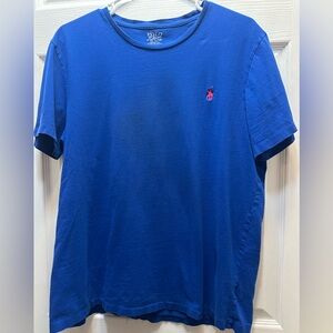 Polo by Ralph Lauren Royal Blue Short-Sleeve Crewneck Tee with Pink Pony